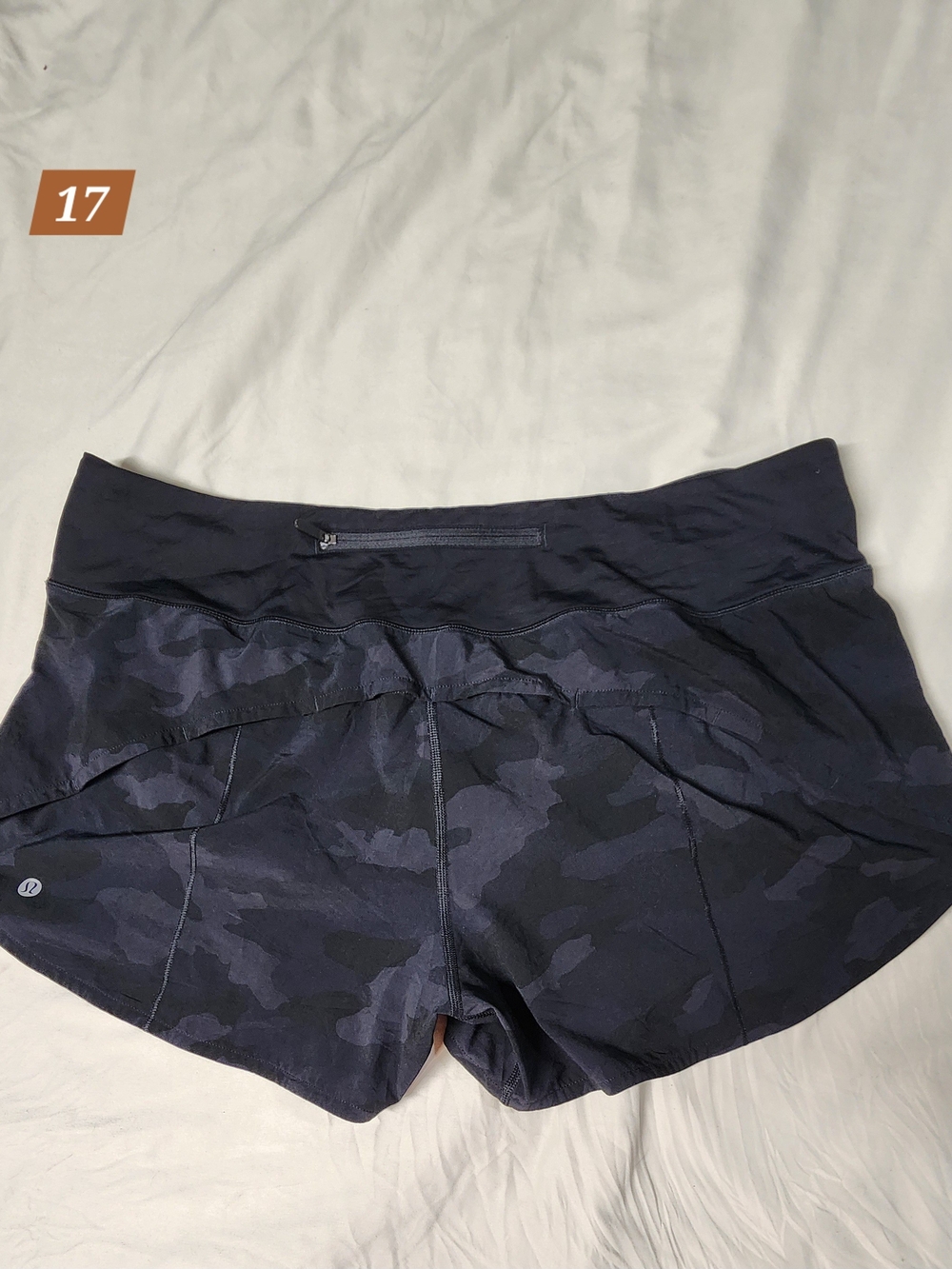 lululemon athletica Women’s Black Camo Running Shorts